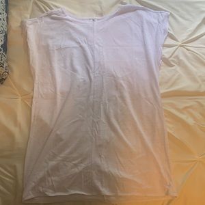 white beach cover up dress